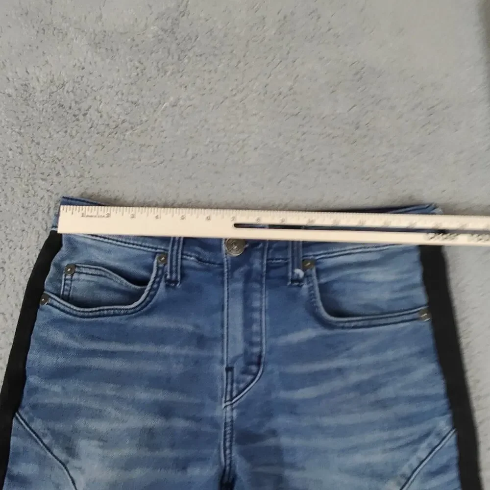 True Religion Rocco Jeans Mens 30X33 Blue Relaxed Skinny Jeans Denim Retro Look